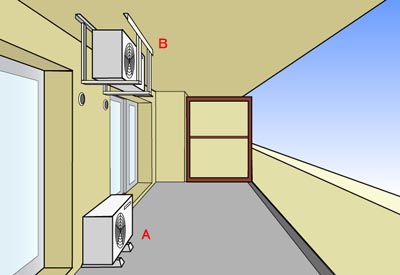 マンション　エアコン施工例