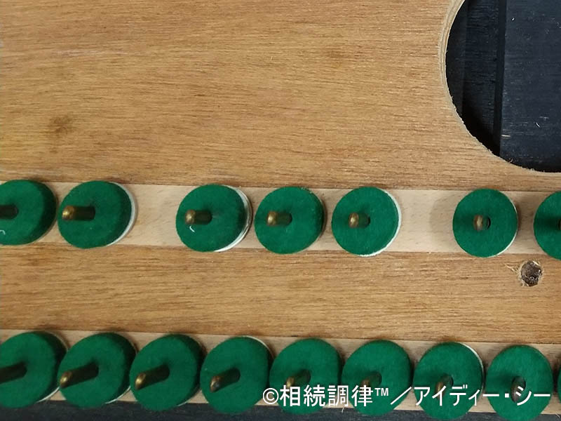 鍵盤内部清掃後
