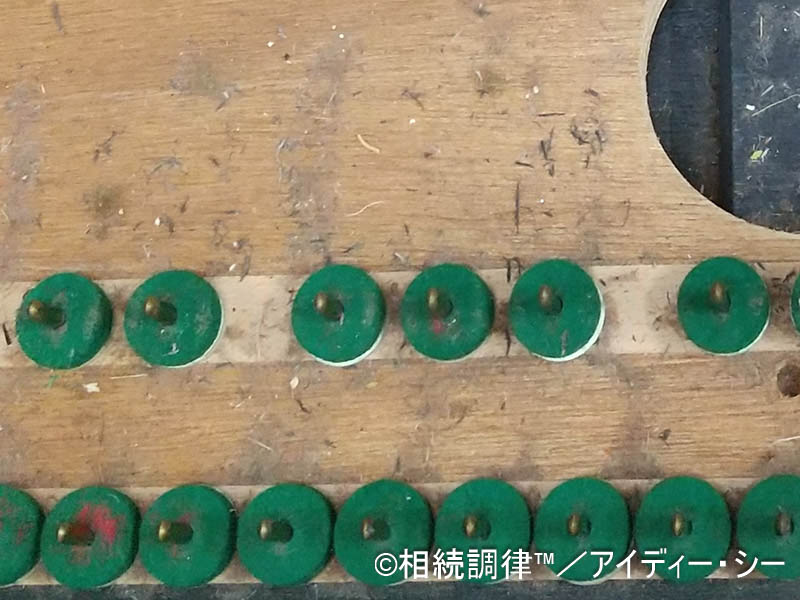 鍵盤内部清掃前